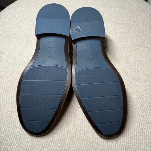 Vince Camuto Brown Leather Oxfords with Polished Finish - Picture 8 of 9